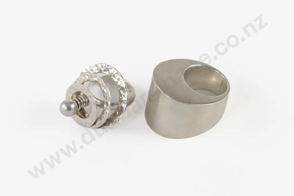 Two Sterling Silver Dress Rings Image 1++