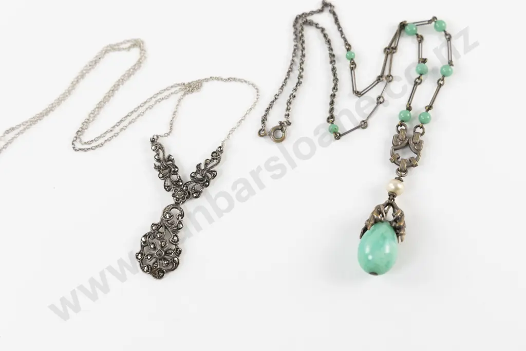 Art Deco Style Necklace together with S/S Marcasite Necklet Image 1++