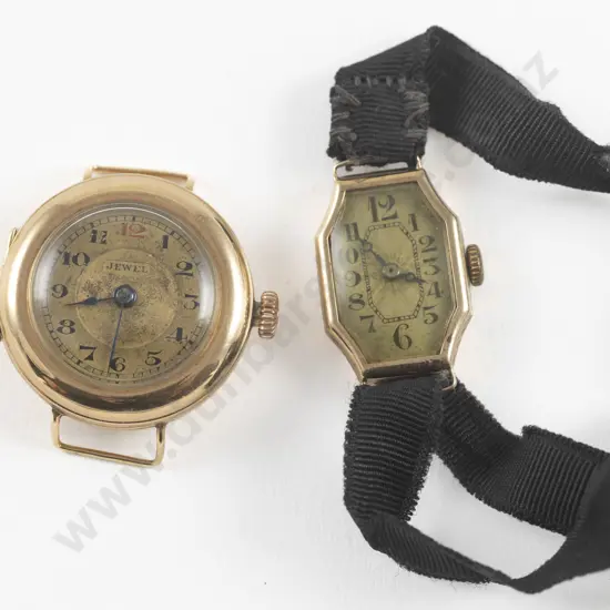 Vintage 14ct Ladies Wrist Watch and Other 9ct