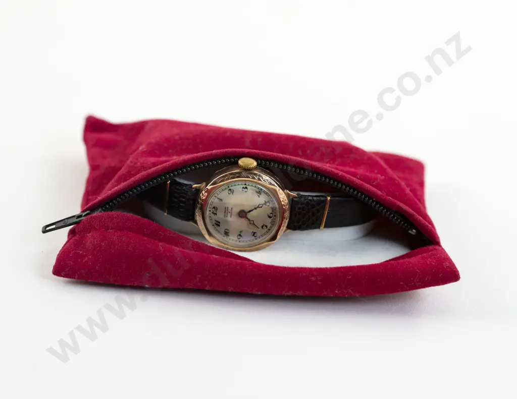 Jas Pascoe 9ct Cased MOP Ladies Wrist Watch Image 1++