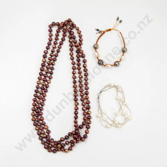 Single Strand Fresh Water Pearl Opera Length Necklace