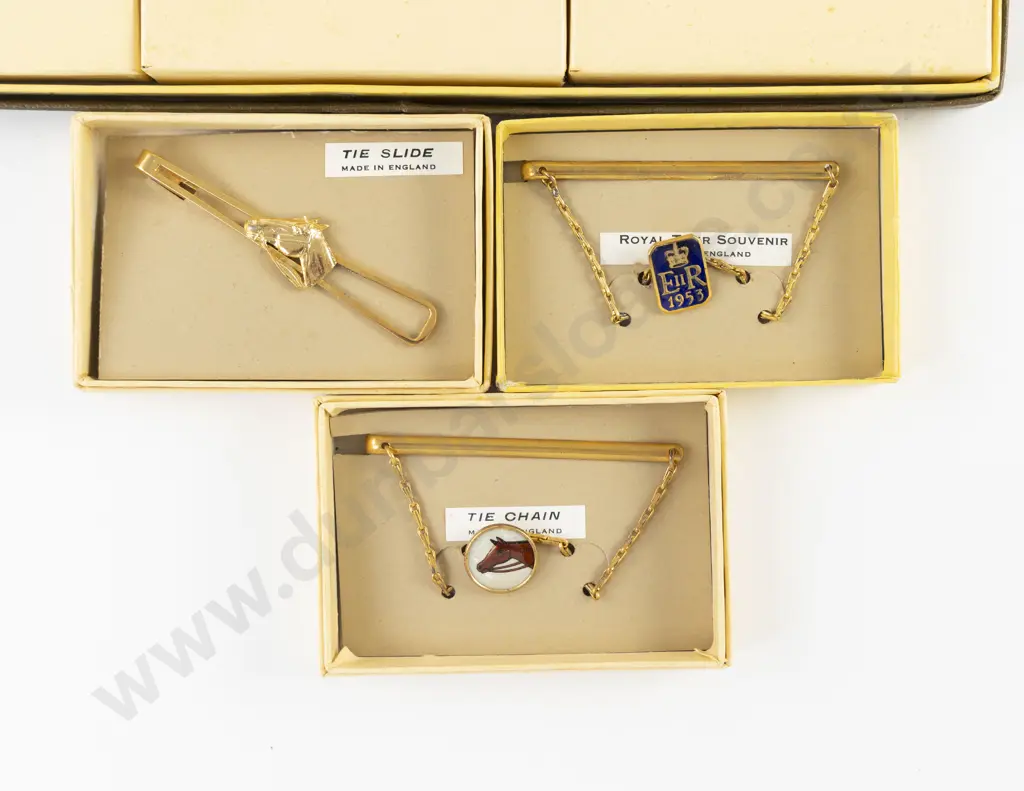 Three Original Boxed Old Jewellers Stock Image 1++