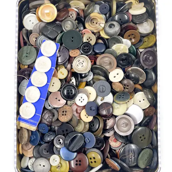Vintage Collection of Assorted Buttons