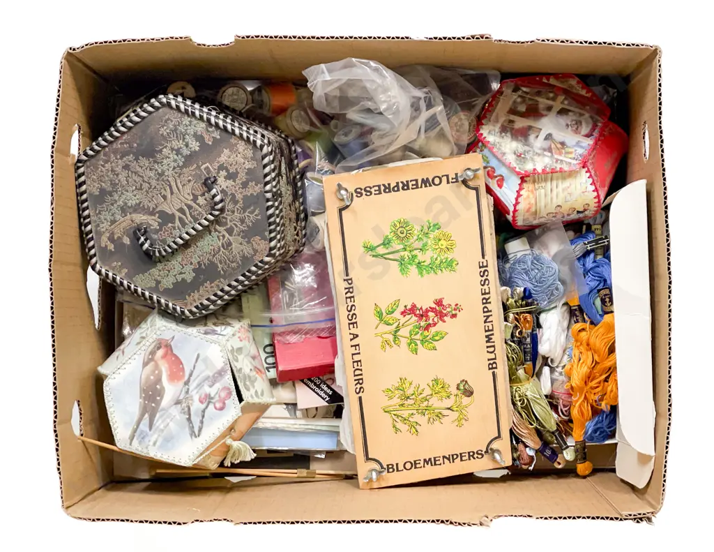 Qty Wooden Cotton Sewing Reels with Tapestry Cottons Sewing Patterns and Crafts Image 1++