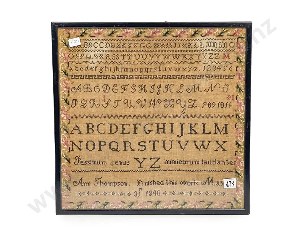 Dated May 31st 1848 Sampler Image 1++