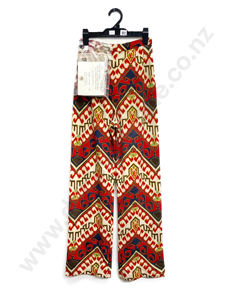 Chester Weinberg Full Length Fine Wool Gown with Matching Trousers Image 1++