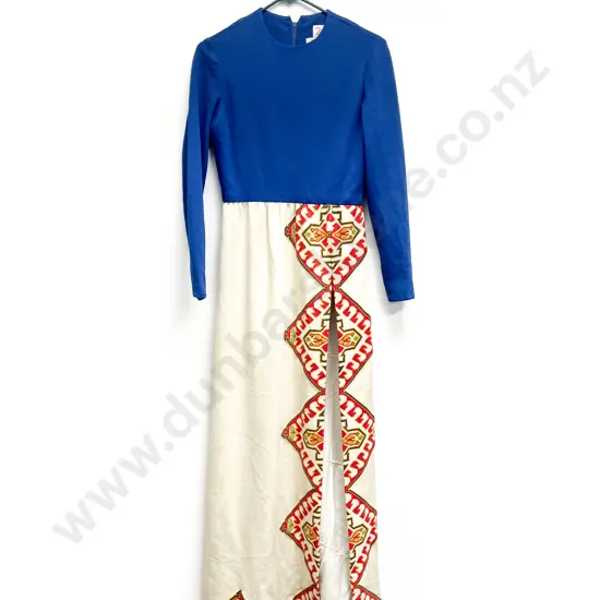 Chester Weinberg Full Length Fine Wool Gown with Matching Trousers