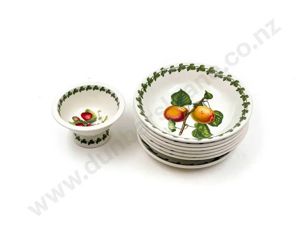 Six Portmerion Bowls together with Small Comport & Dish Image 1++