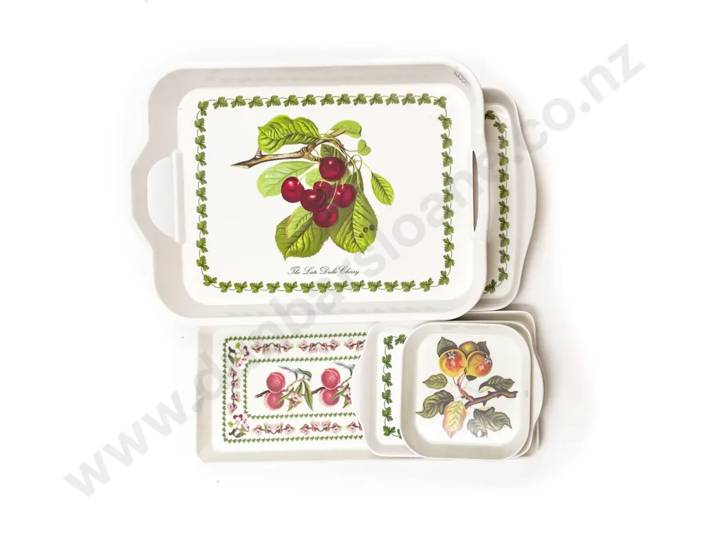 Seven Assorted Plastic Portmerion Trays Image 1++
