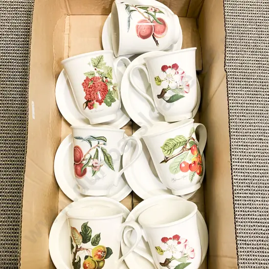 Seven Portmerion Mugs & Saucers