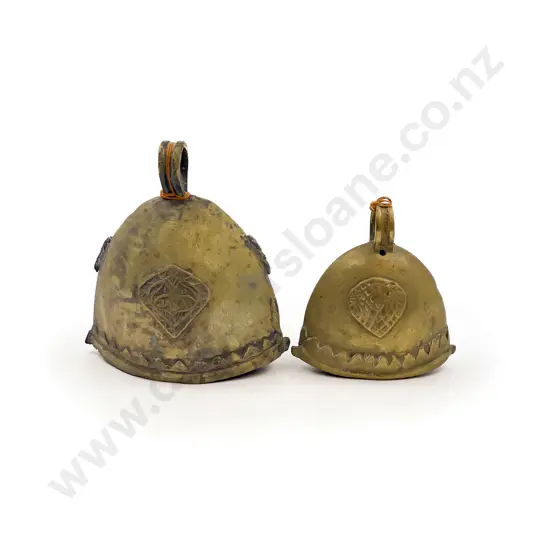 Two Vintage Brass Bells