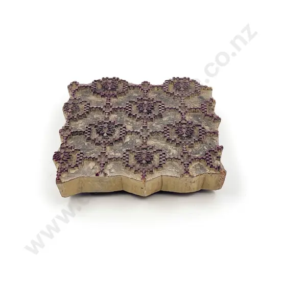 Vintage Wooden Fabric Stamp