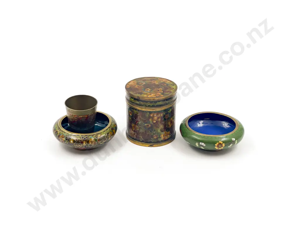 Four Pieces of Assorted Cloisonne Image 1++