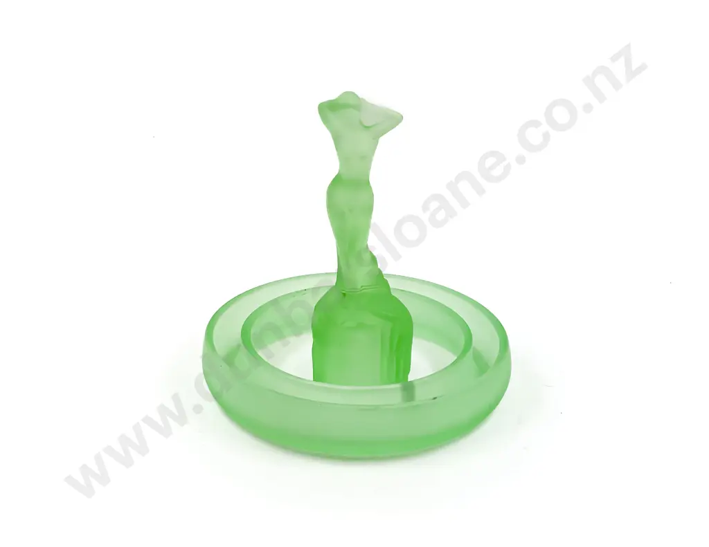 Pressed Glass Figure & Flower Trough Image 1++