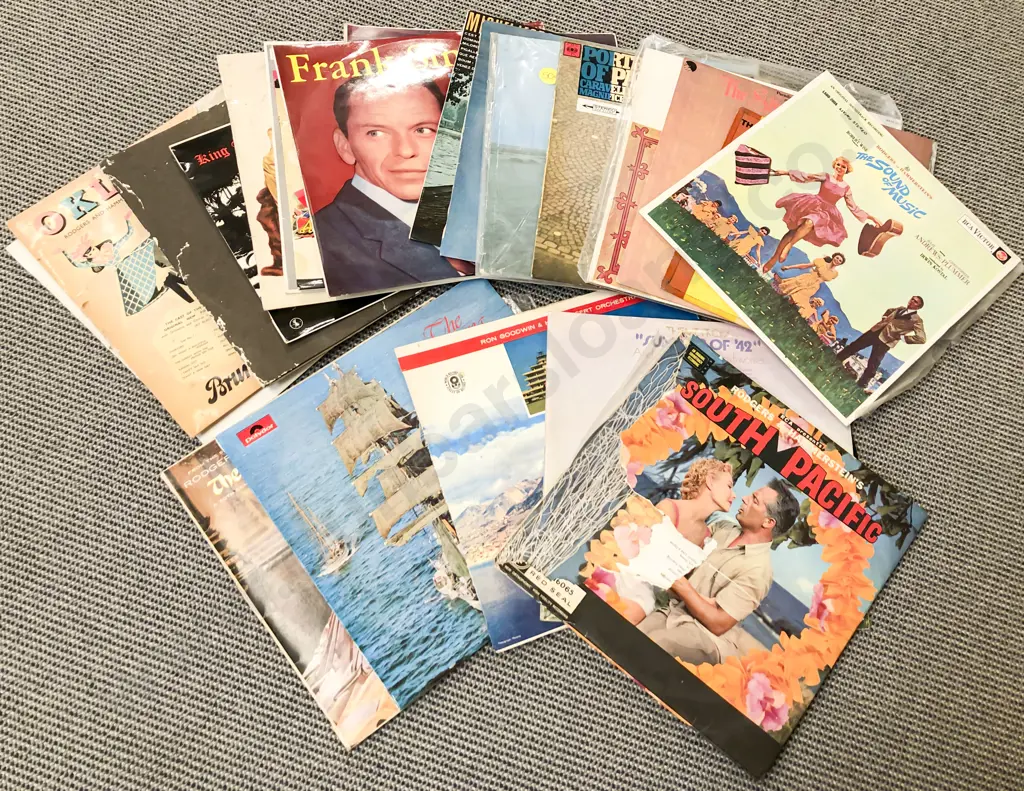 Box of Assorted Vintage Records Image 1++