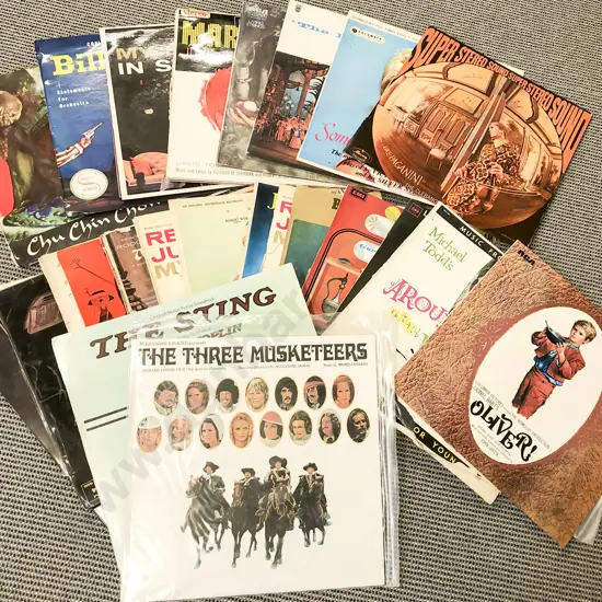 Box of Assorted Vintage Records