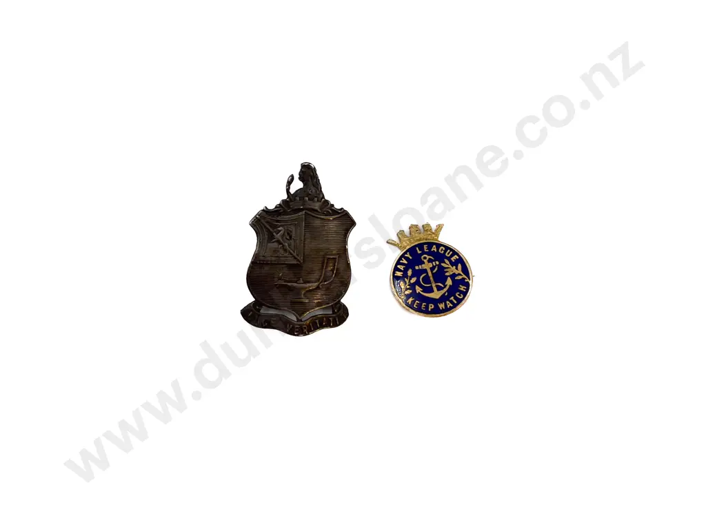 Vintage Silver Badge & Other Naval Badge Image 1++