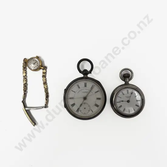 Two Fob Watches together with Ladies Wrist Watch