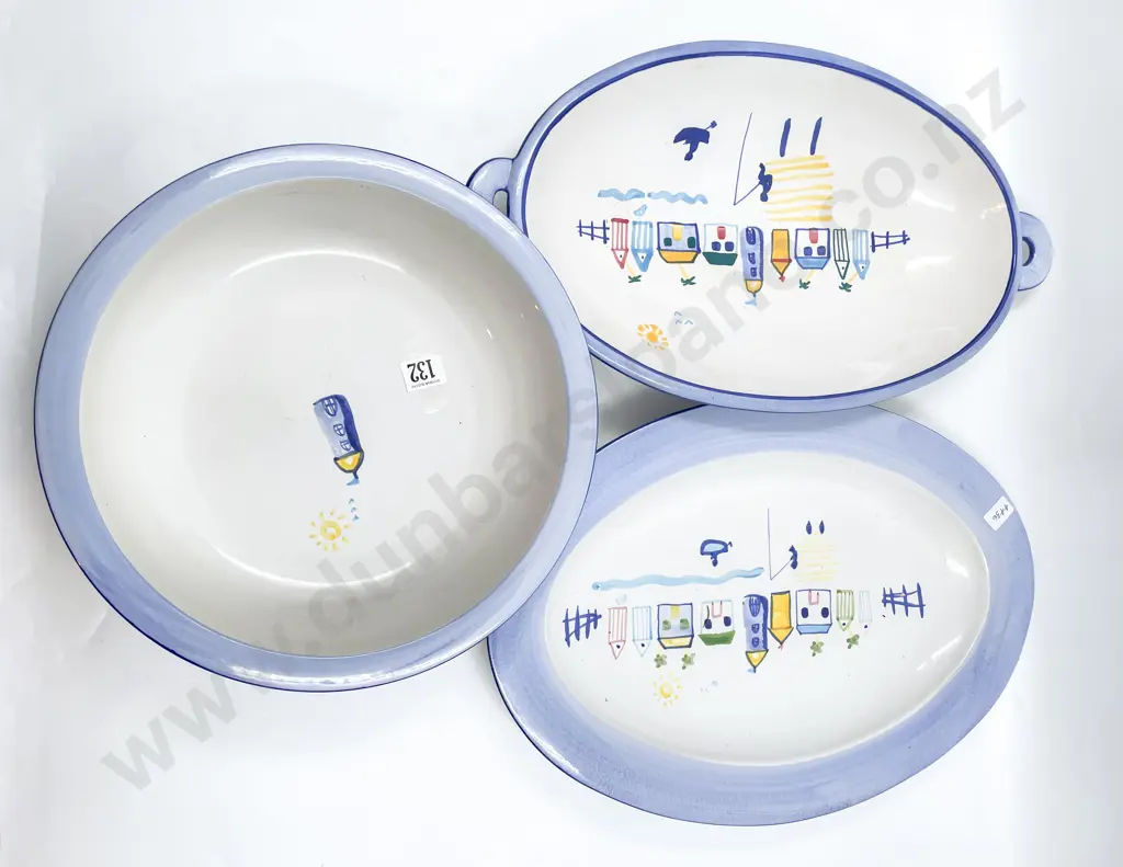 Three Pieces of Christopher Vine Design Serving Ware Image 1++