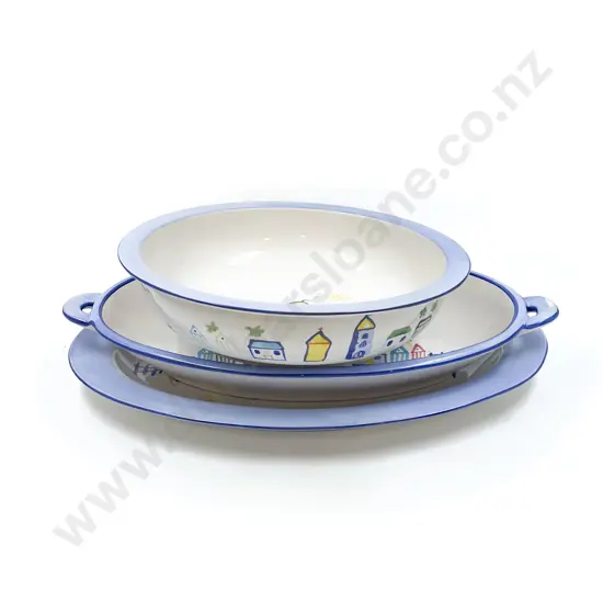 Three Pieces of Christopher Vine Design Serving Ware