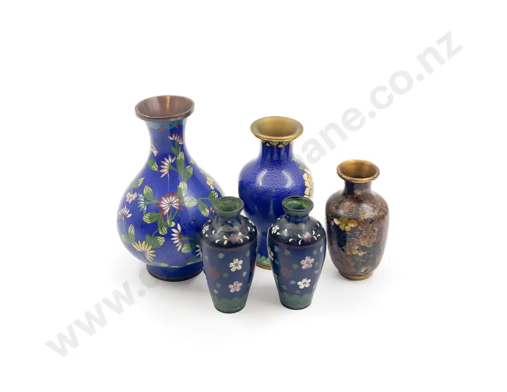 Seven Pieces of Assorted Cloisonne Image 1++