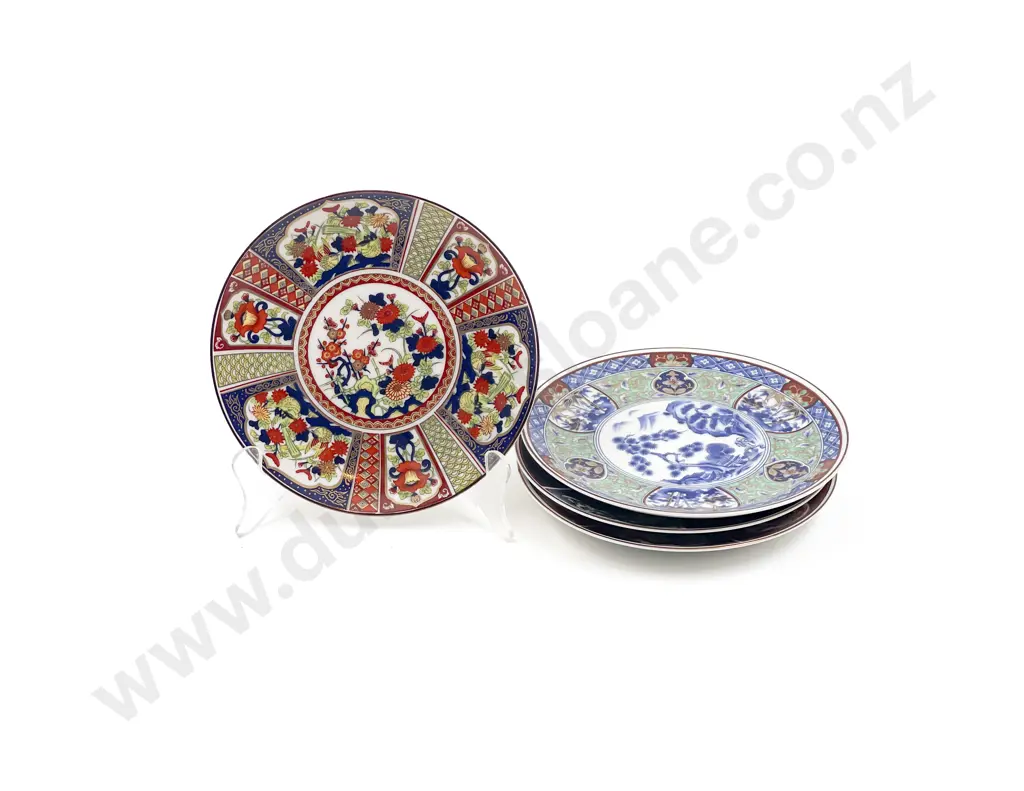 Three Assorted Imari Pattern Wall Plaques & Other Image 1++