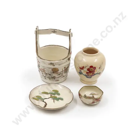 Four Pieces of Satsuma China