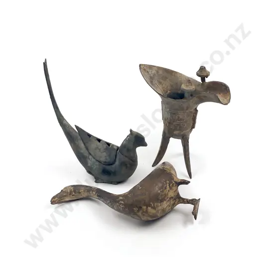 Three Antique Bronzes (A/F)