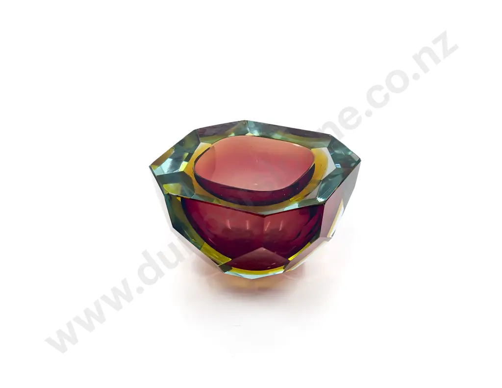 Mid C20th Murano Sommerso Glass Dish Image 1++