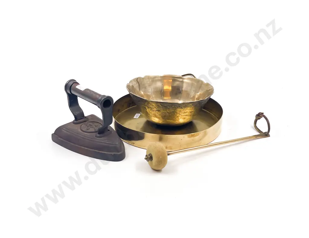 Brass Gong together with Flat Iron & Other Image 1++