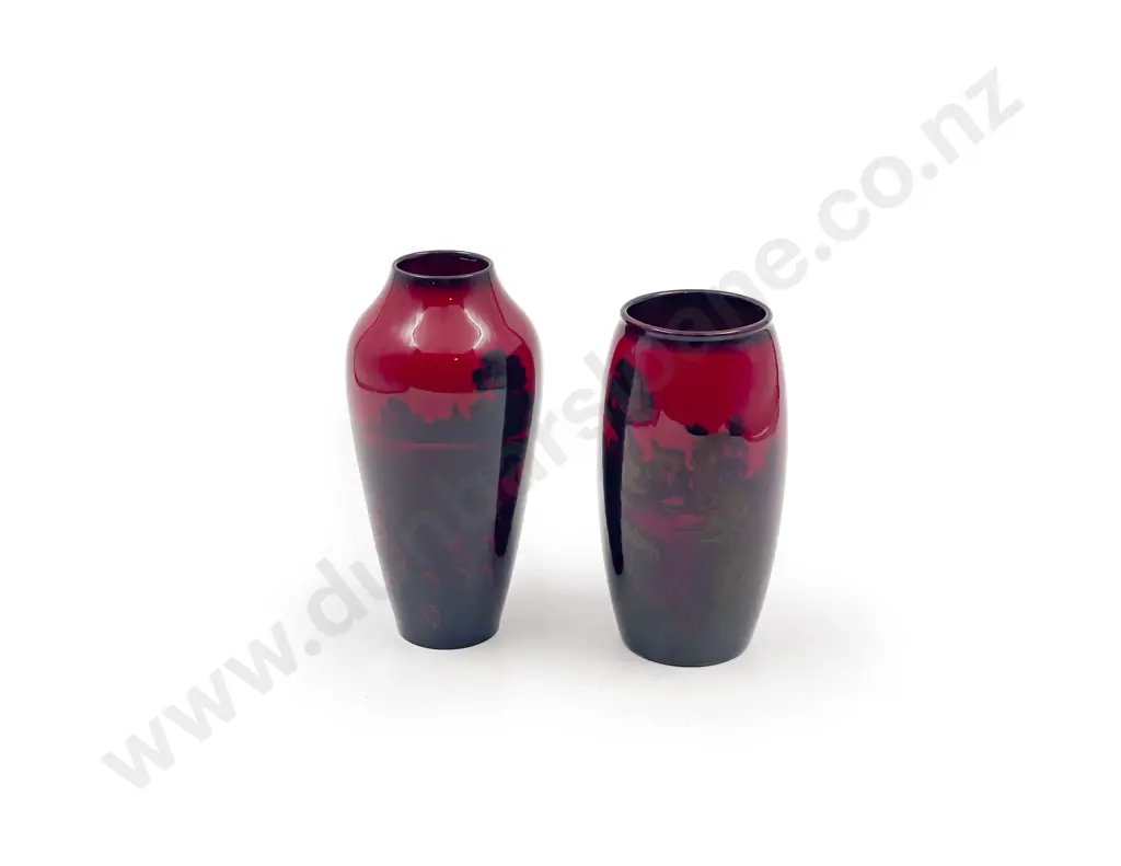 Two RD Flambe Vases Image 1++