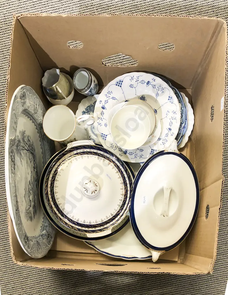 Box of Assorted China Image 1++