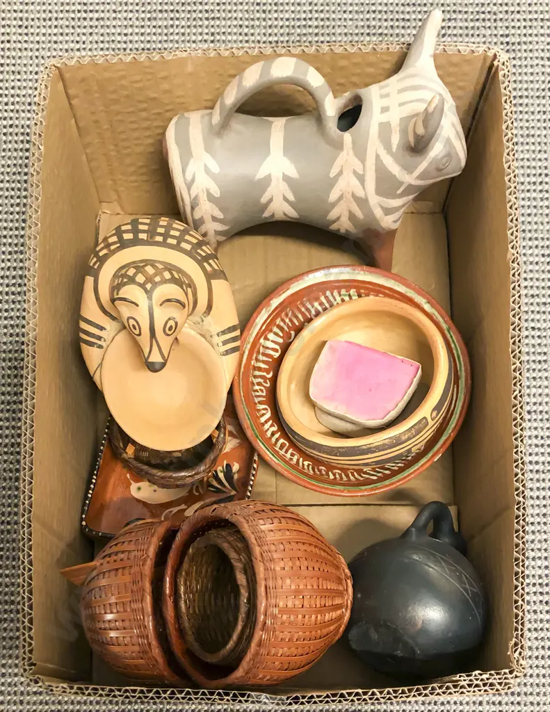 Box of Assorted Pottery Image 1++