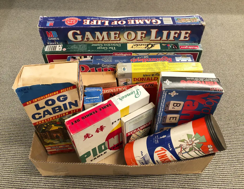 Box of Assorted Vintage Games Image 1++