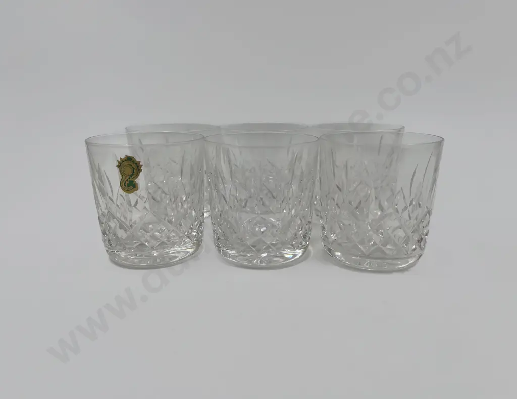 Six Waterford Crystal "Lismore" 9oz Tumblers Glasses Image 1++