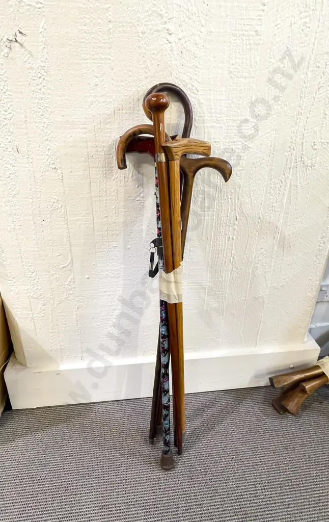 Six Assorted Walking Sticks Image 1++
