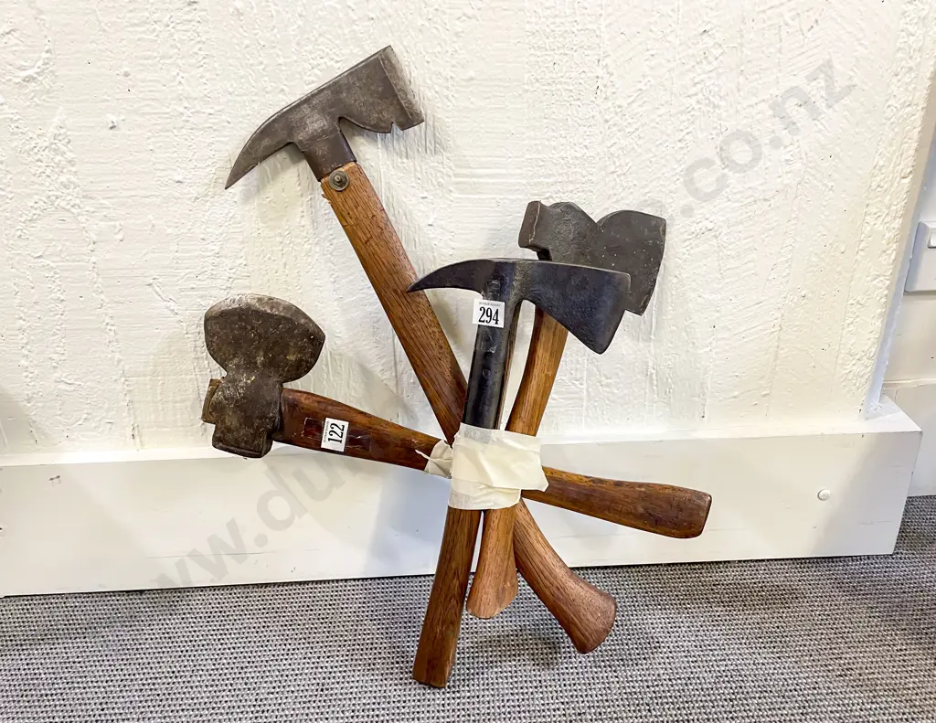 Four Vintage Hatchets Image 1++