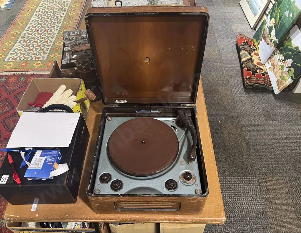 Vintage Pye Record Player Image 1++