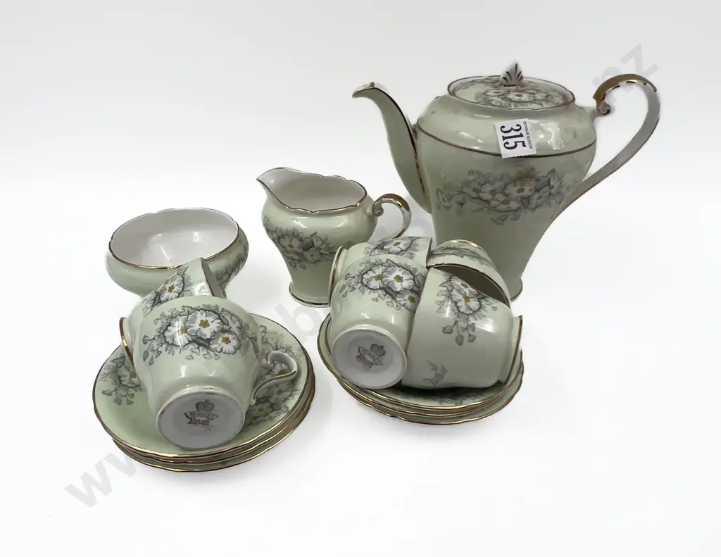 Aynsley Floral Decorated Coffee Set Image 1++