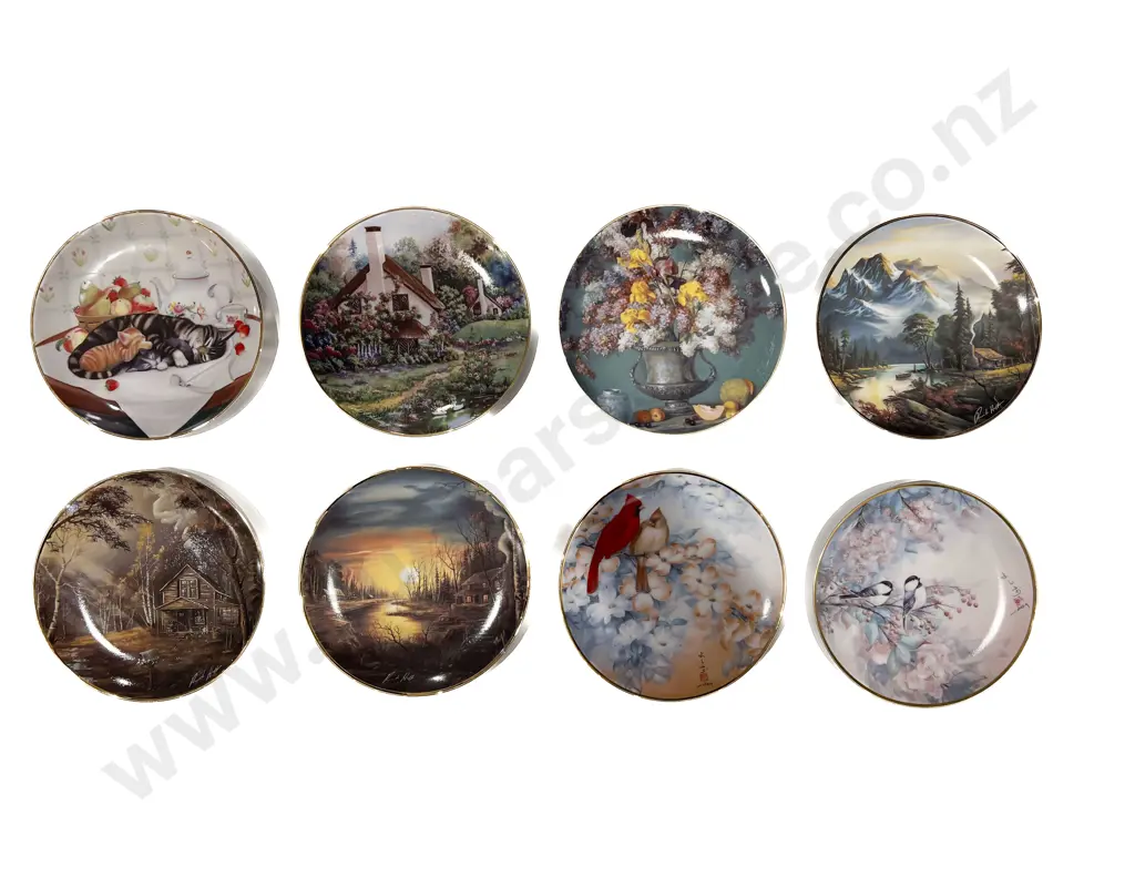 Eight Boxed Franklin Mint Commemorative Plates Image 1++