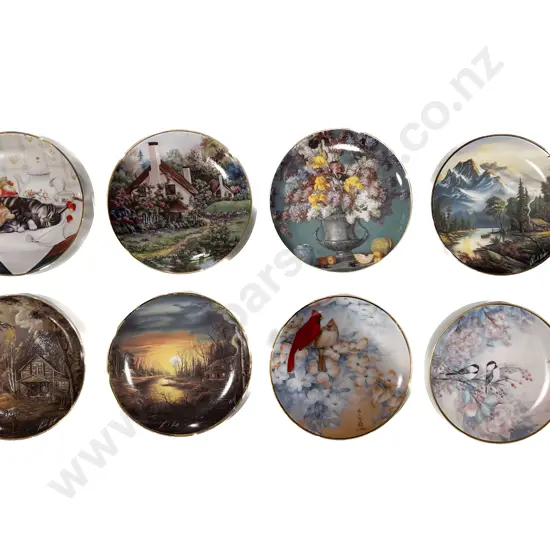 Eight Boxed Franklin Mint Commemorative Plates