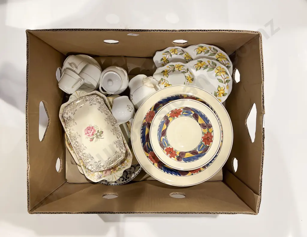 Box of Assorted China Image 1++