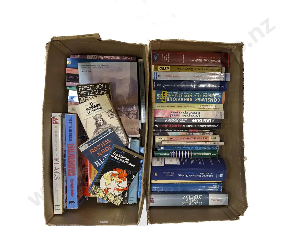 Two Boxes of Assorted Books Image 1++