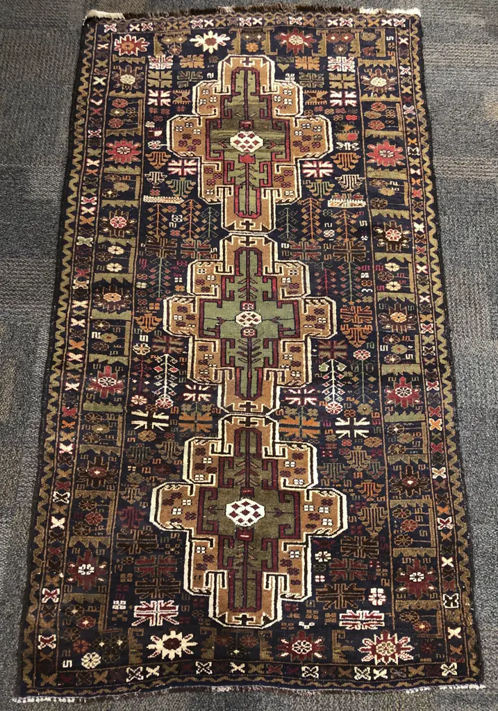 Afghani Wool Pile Floor Rug Image 1++