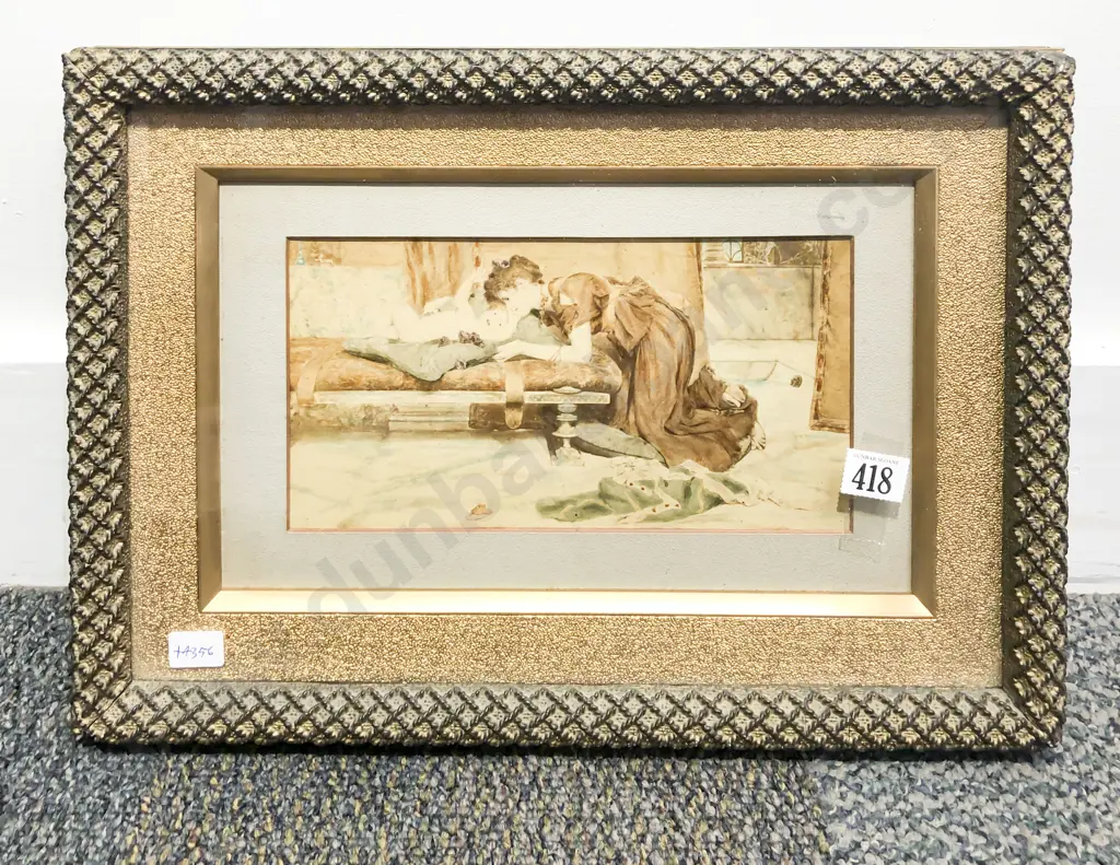 Ornate Framed Reproduction Classical Print Image 1++