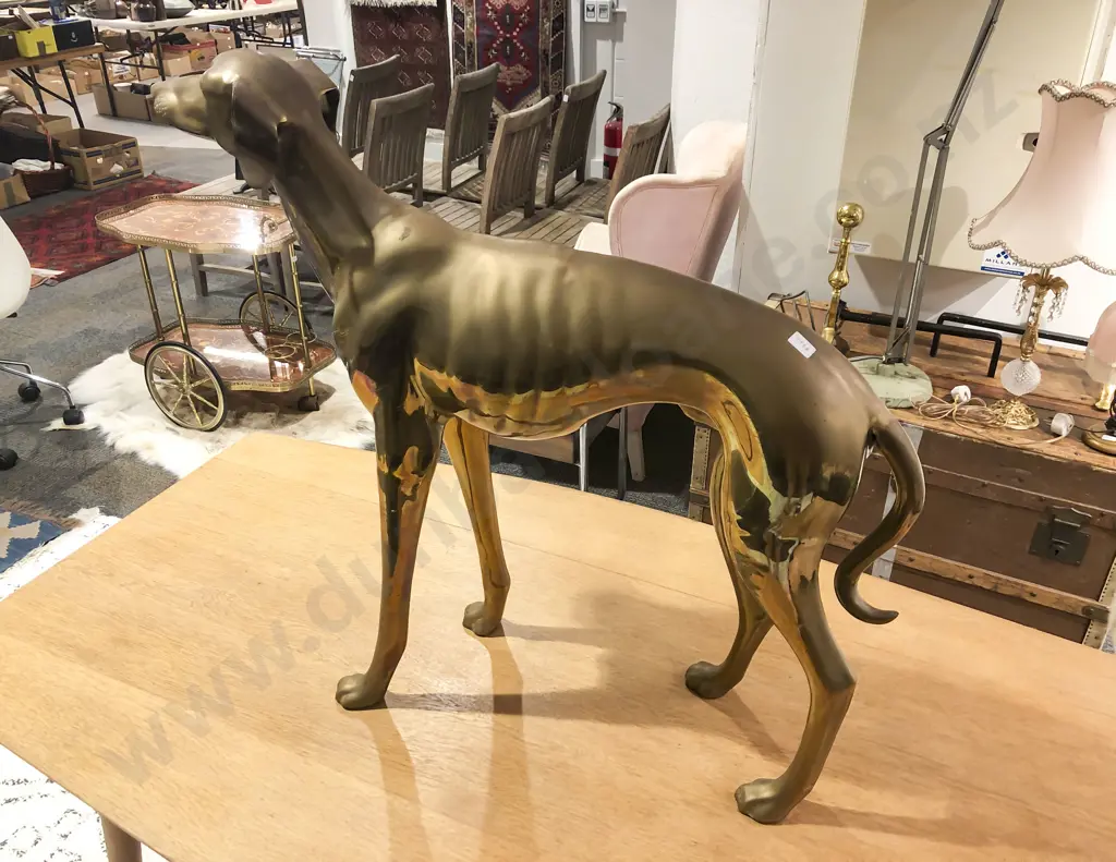 Brass Life Size Greyhound Image 1++