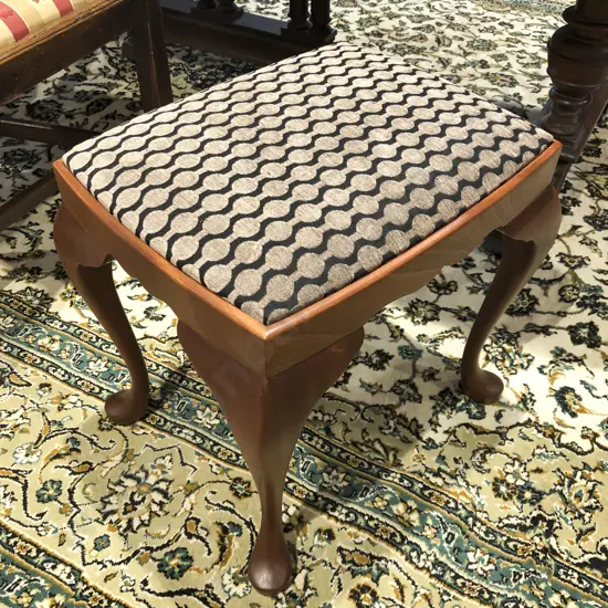Mahogany Stool on Cabriole Legs