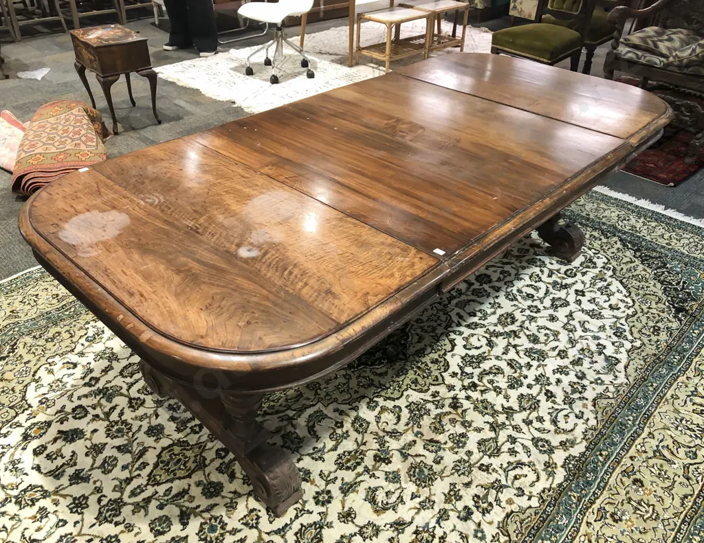 Victorian Mahogany Extension Dining Table Image 1++