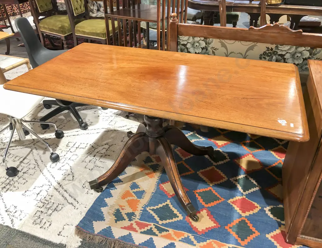 Antique Mahogany Console Table Image 1++
