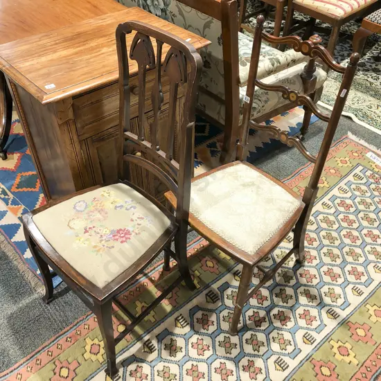 Inlaid Side Chair and Other Side Chair